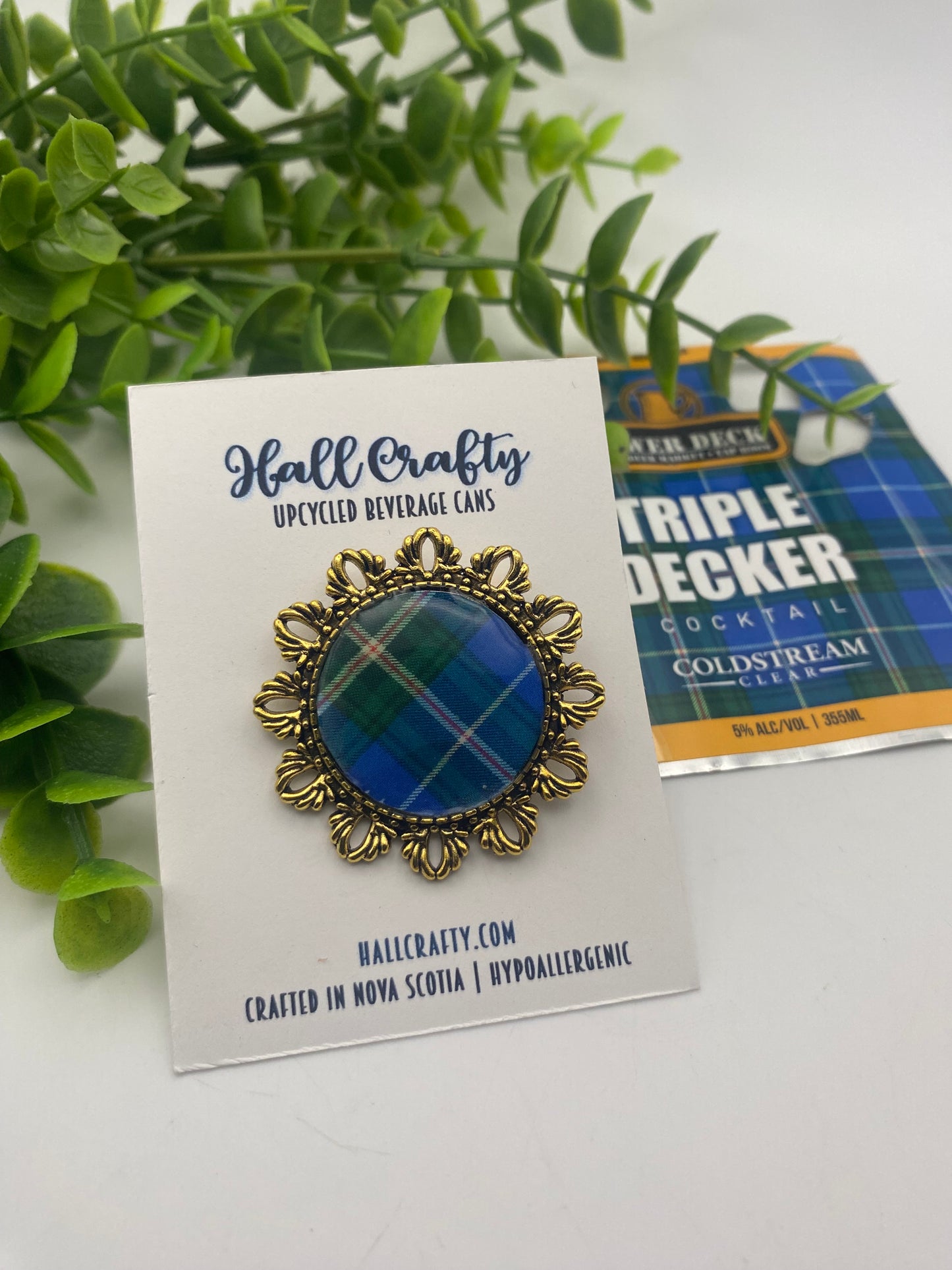 Nova Scotia Tartan Brooch