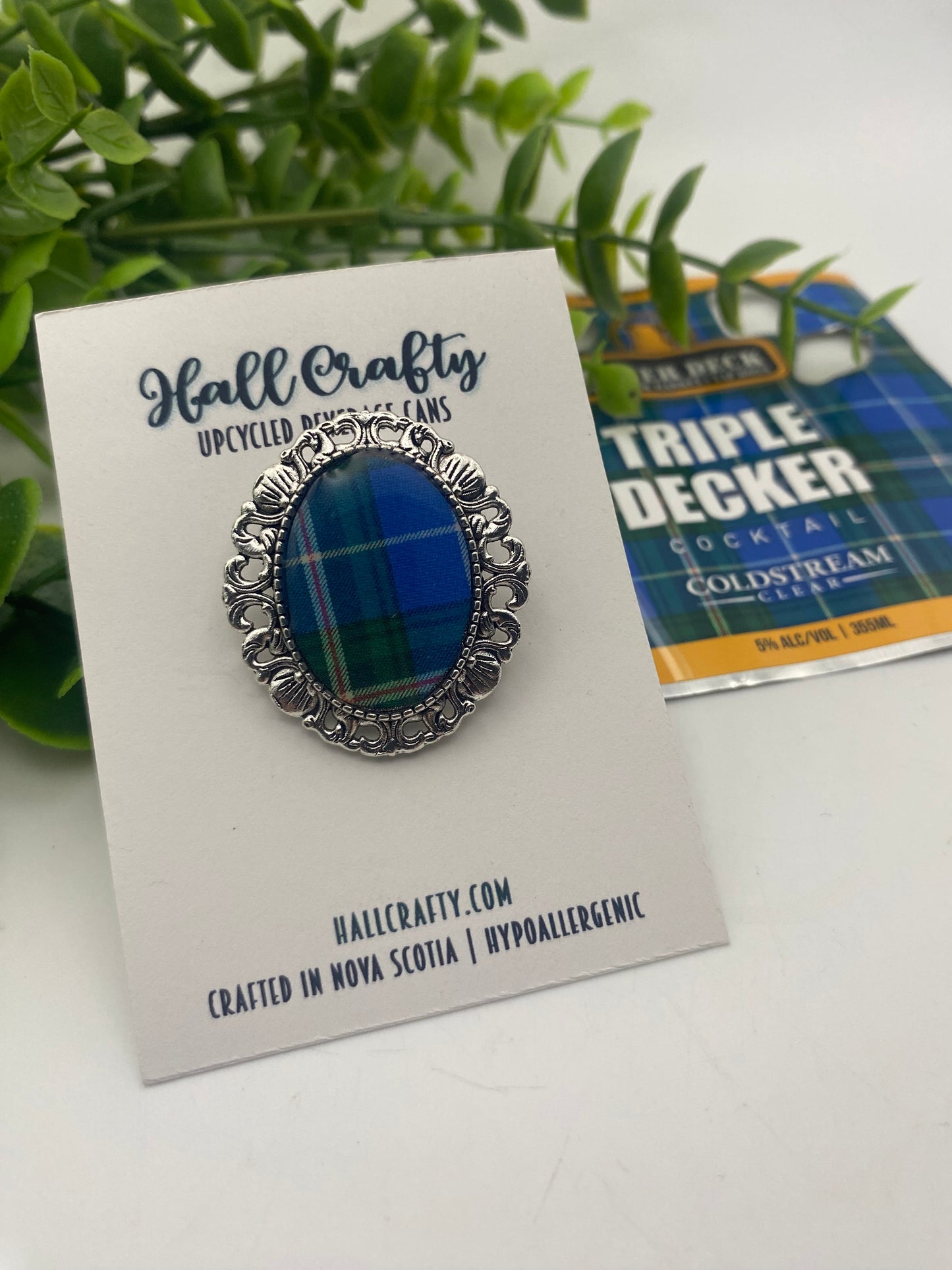 Nova Scotia Tartan Brooch