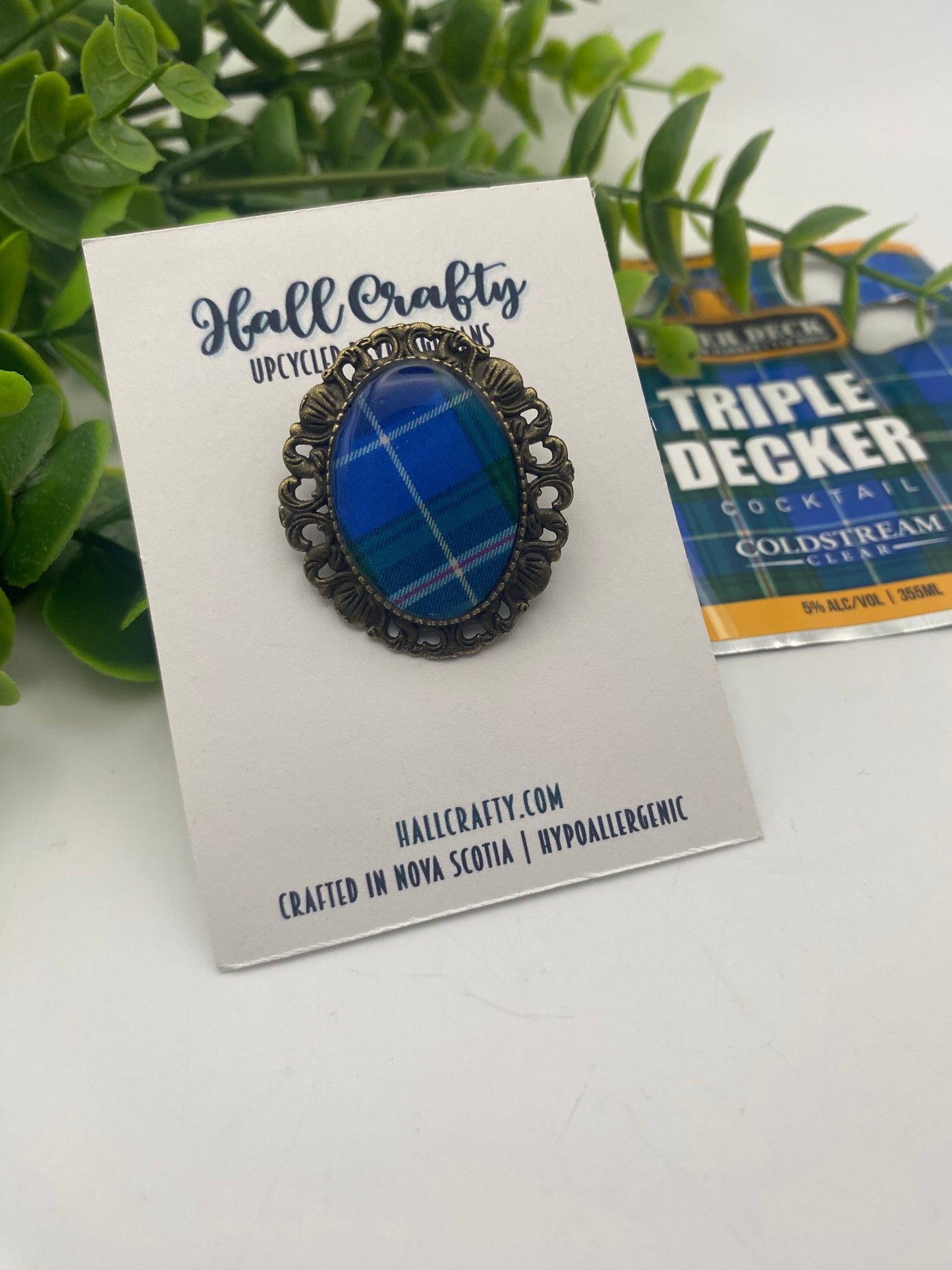 Nova Scotia Tartan Brooch