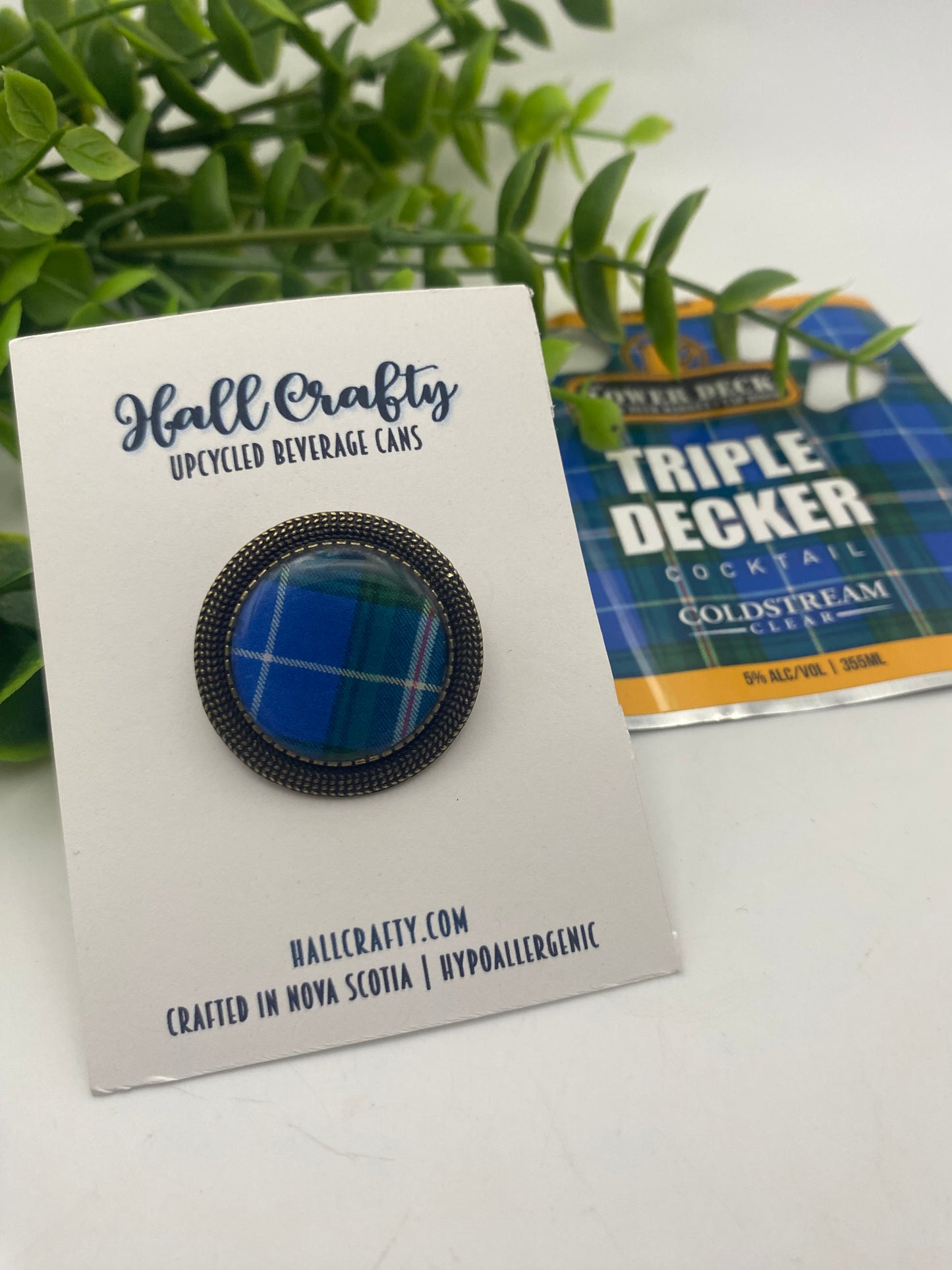 Nova Scotia Tartan Brooch