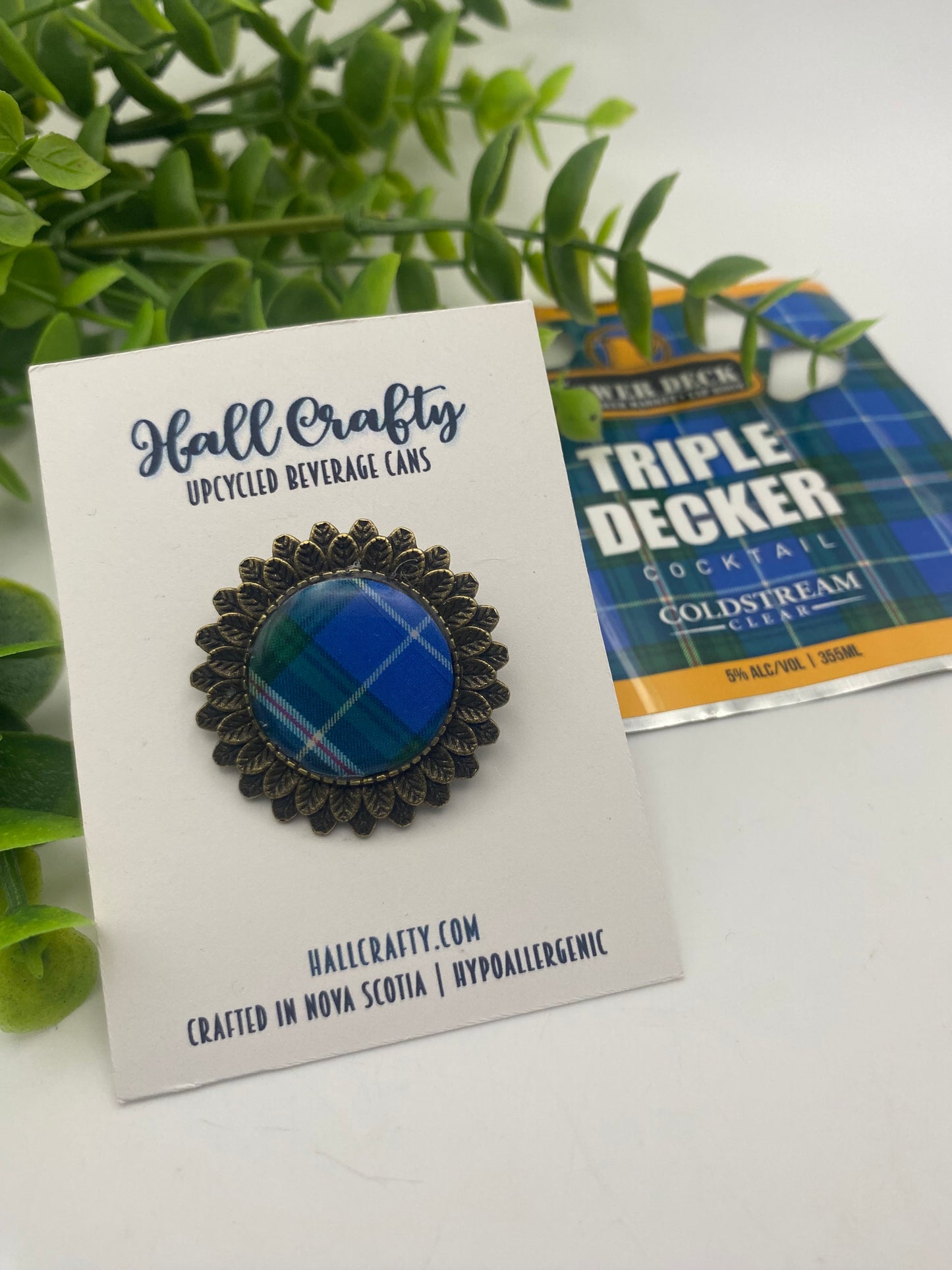 Nova Scotia Tartan Brooch