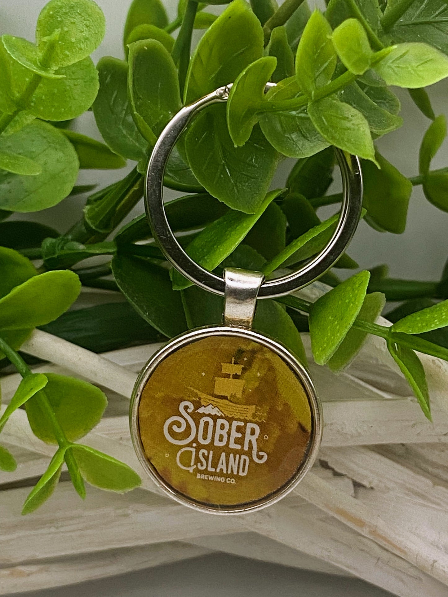 Sober Island Keychain